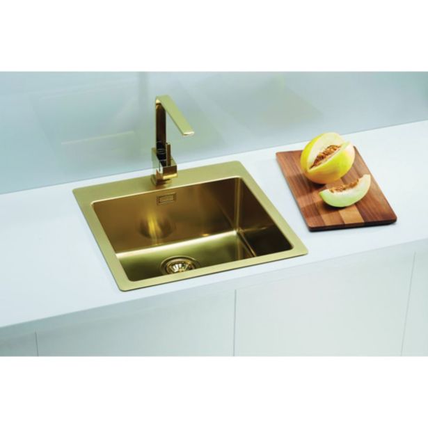 NERJAVNO POMIVALNO KORITO ALVEUS MONARCH PURE 30, BRONZE 515X525 MM