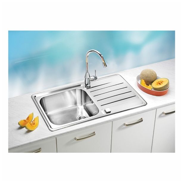 NERJAVNO POMIVALNO KORITO ALVEUS PRAKTIK 100, SATIN 980X500 MM