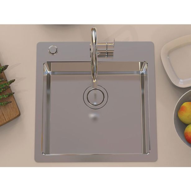 NERJAVNO POMIVALNO KORITO ALVEUS PURE UP 30, SATIN 515X525 MM