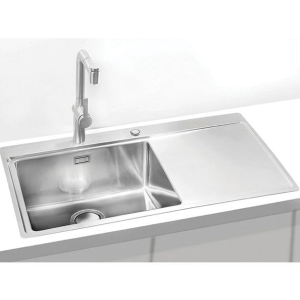 NERJAVNO POMIVALNO KORITO ALVEUS PURE UP 50, SATIN 860X525 MM LEVI