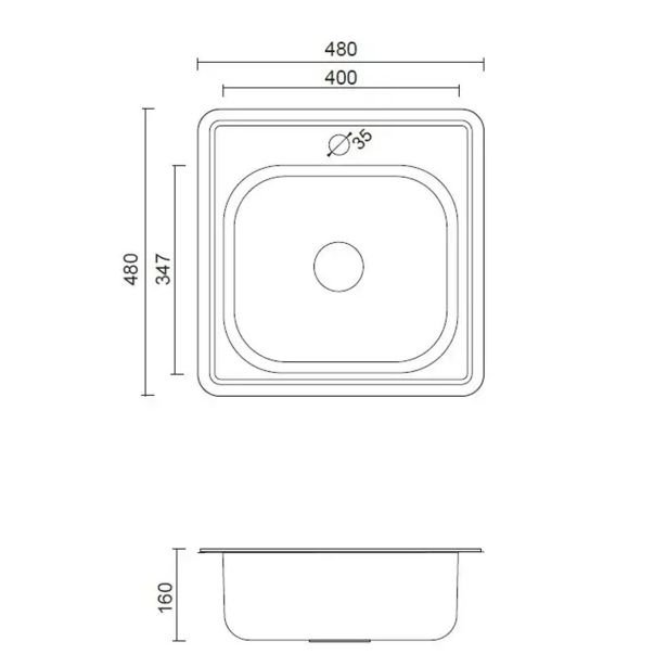NERJAVNO POMIVALNO KORITO QUADRON JOE 110 INOX