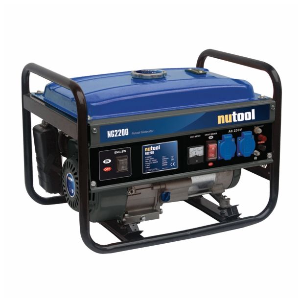 BENCINSKI AGREGAT NUTOOL NG2200 2.2 KW 1F ROČNI ZAGON 2X230V 1X12V