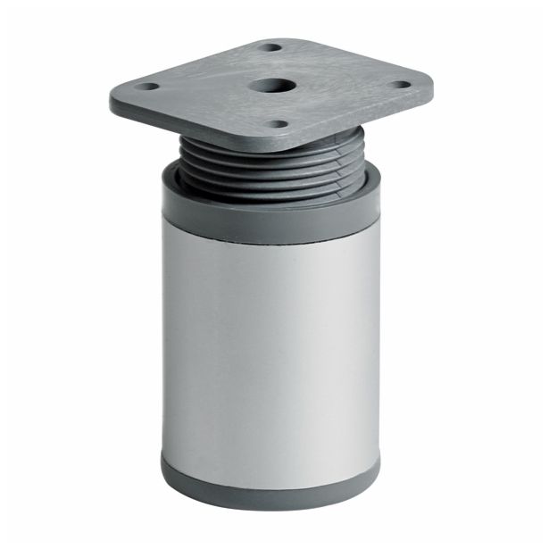 REGULACIJSKA NOGICA ZA POHIŠTVO HETTICH DIY JEKLENA 60-75X40 MM, IZGLED ALUMINIJ