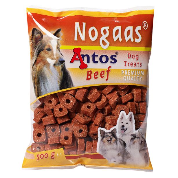 PRIBOLJŠEK ZA PSA ANTOS NOGAAS MEHKI PRIBOLJŠKI ZA PSE GOVEDINA 500 G