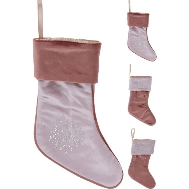 ROZA ŽAMETNA NOGAVICA 45 CM