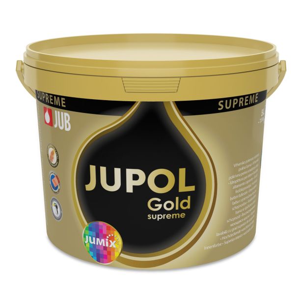 NOTRANJA ZIDNA BARVA JUB JUPOL GOLD BELI SUPREME 5 L