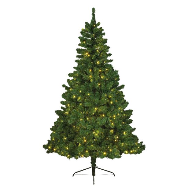 NOVOLETNA JELKA EVERLANDS 150 CM ZELENA Z OKRASKI 170 LUČK, IMPERIAL PINE