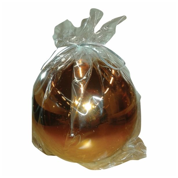 NOVOLETNA SVEČA ART RIANA FI 100 MM OKROGLA BAKRENA