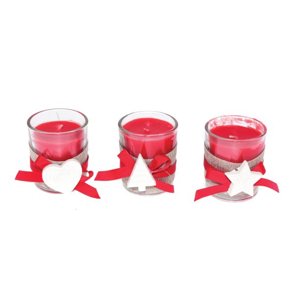 NOVOLETNA SVEČA DIŠEČA V KOZARCU CIMET 5.5X6.5 CM