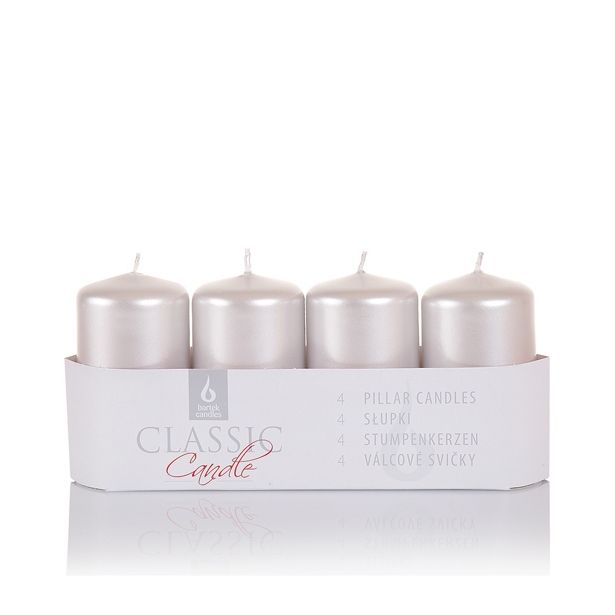 TOP SVEČA MULLER 40/70 MM ADVENTNA BELA LAKIRANA 4/1