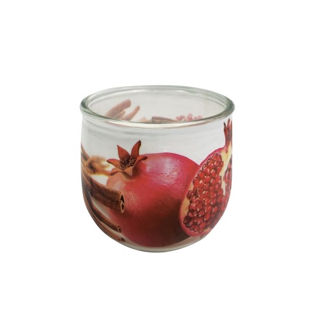 NOVOLETNA SVEČA MULLER DIŠEČA V KOZARCU CIMET, POMARANČA, GRAN.JABOLKO