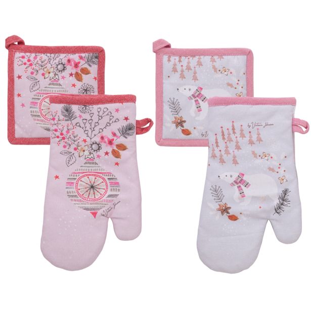 PRIJEMALKA AMO LA CASA NY SILVER SKATES 17X17CM IN ROKAVICA 18X30CM SORT