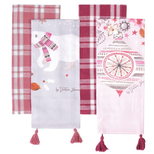 KUHINJSKA KRPA AMO LA CASA NY SILVER SKATES 45X65CM 2/1 SORTIRANO