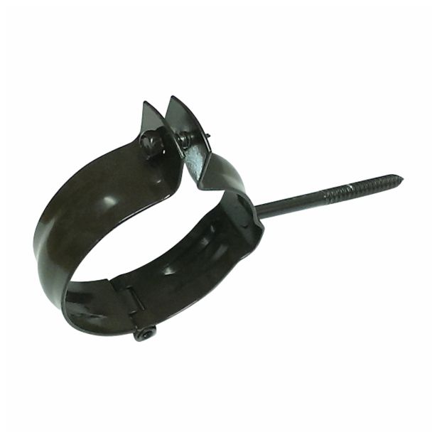 OBJEMKA ZA ŽLEB ŠUŠTERŠIČ FI 8 CM POCINKANA RJAVA KRATKA