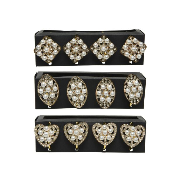 KUHINJSKO DRŽALO DECORIS OBROČ ZA SERVIETE, 4/1 ZLATE BARVE, SORT