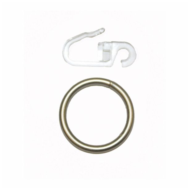 PRIBOR HUNGARIA KARNIS OBROČEK S KLJUKICO PANNO. 16 MM NIKEL-MAT 10KOS/ZAV