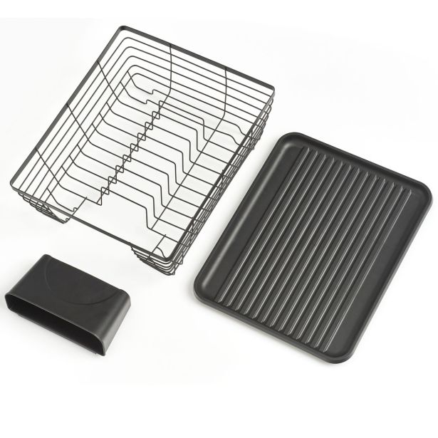 ODCEJALNIK ZELLER PRESENT 37X30.5X14.5 CM ČRNA KOVINA, PLASTIKA