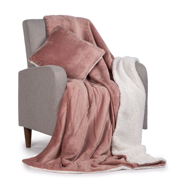 ODEJA SVILANIT IN VZGLAVNIK HUG, ROZNA BARVA 130X200