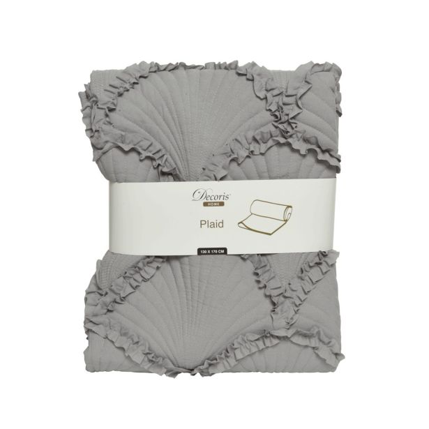 DEKORATIVNA ODEJA DECORIS ODEJA V SIVI BARVI 170X130 CM