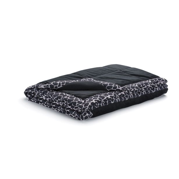 ODEJA VITAPUR FAMILY SOFT TOUCH HOME ČRNA 140X200 CM + COPATI