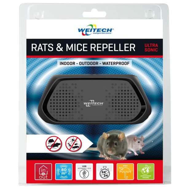 ODGANJALEC MIŠI IN PODGAN, 80 M2, ACCU USB