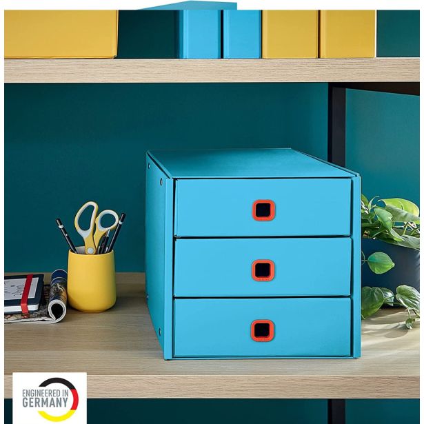 ODLOŽNI PREDAL, PREDALNIK LEITZ COSY-WOW COSY 3-DELNI ZLOŽLJIV MODER