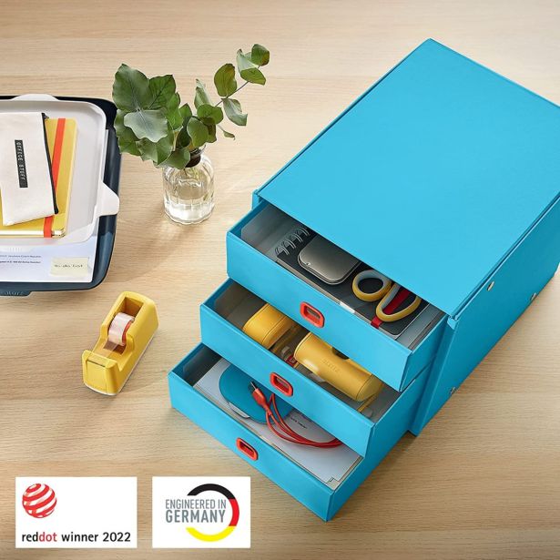 ODLOŽNI PREDAL, PREDALNIK LEITZ COSY-WOW COSY 3-DELNI ZLOŽLJIV MODER