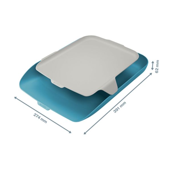 ODLOŽNI PREDAL, PREDALNIK LEITZ COSY-WOW COSY Z DODATNO POLIČKO MODER