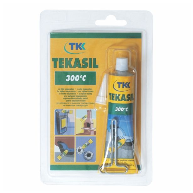 OGNJEODPORNI SILIKON TEKASIL 300°C ACETAT 60 ML RDEČ