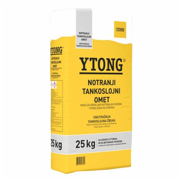 OGNJEVZDRŽNI DODATEK YTONG YTONG NOTRANJI OMET VREČA 25 KG
