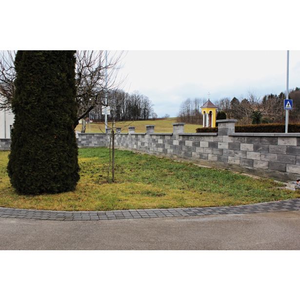 BETONSKI IZDELEK ZOBEC OGRAJA TIPO 200X450X170MM BELO-ČRNA