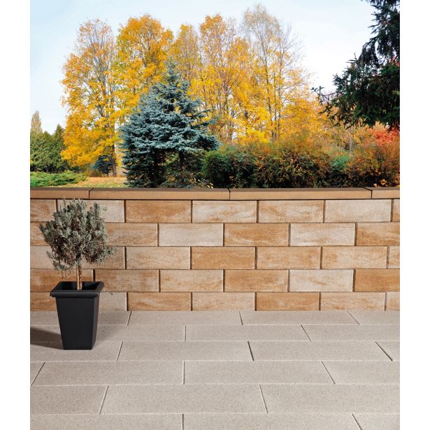 BETONSKI IZDELEK ZOBEC OGRAJA TIPO 200X450X170MM PEŠČENO - BELA