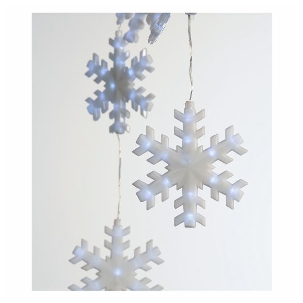 LUČKE MQ OKENSKA ZVESA 8 SNEŽINK 16 CM 90 X 100 CM