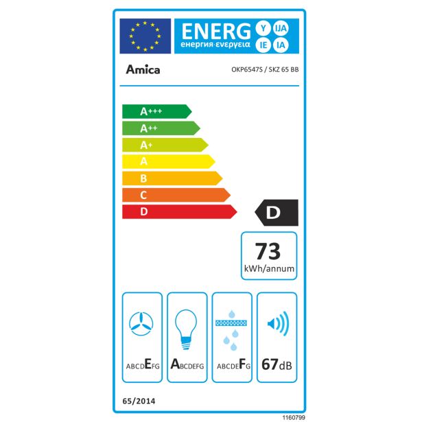 POŠEVNA STENSKA NAPA AMICA OKP6547S