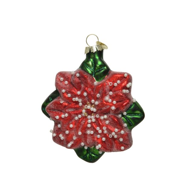 OKRASEK ZA JELKO BOŽIČNA ZVEZDA, RDEČE BARVE