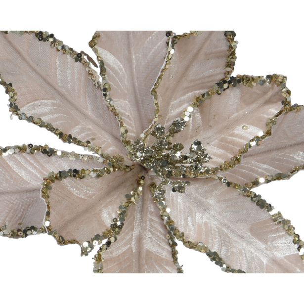 OKRASEK ZA JELKO DECORIS BOŽIČNA ZVEZDA 10X28 CM SORTIRANO