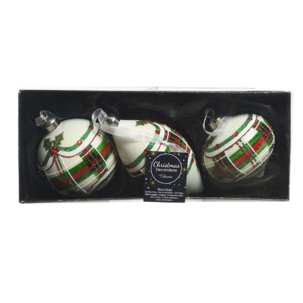 OKRASEK ZA JELKO DECORIS BUNKA/OLIVA/KAPLJA 3/1 MIX