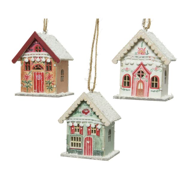 OKRASEK ZA JELKO DECORIS MEDENA HIŠKA SORT