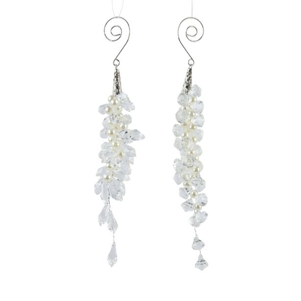 OKRASEK ZA JELKO DECORIS PVC, SIVO/SREBRN 0.5X15X2.5 CM, SORTIRANO