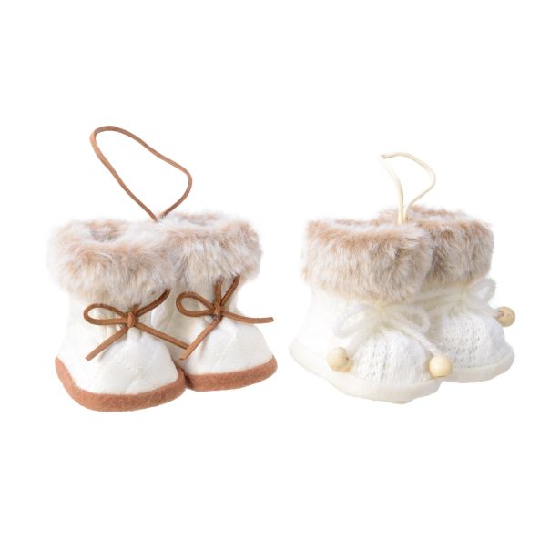 OKRASEK ZA JELKO DECORIS ŠKORNJI Z UMETNIM KRZNOM SORT