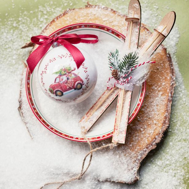 OKRASEK ZA JELKO DECORIS SMUČI, 23 CM SORTIRANO