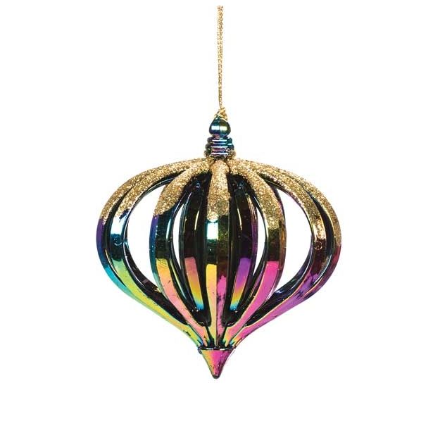 OKRASEK ZA JELKO GLOSSTYLE KROGLA MULTICOLOR 8X8X8.5 CM