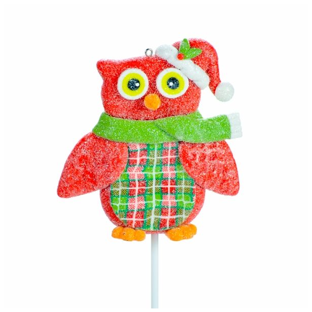 OKRASEK ZA JELKO GLOSSTYLE SOVICA NA PIKU 8.89X22.22X1.9 CM SORT.