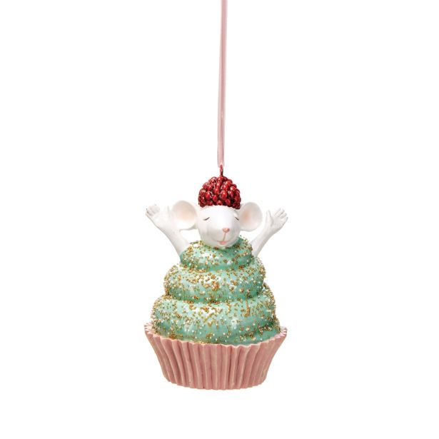 OKRASEK ZA JELKO GLOSSTYLE TORTICA Z MIŠKO SORT