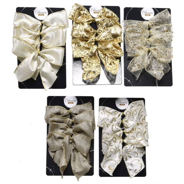 OKRASEK ZA JELKO PENTLJA 3/1 ZLATA/PERLA SORTIRANO