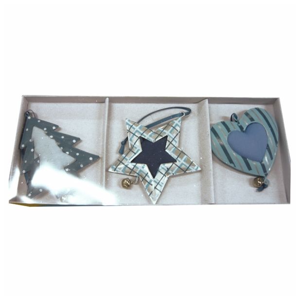 OKRASEK ZA JELKO R+W MODRI 9 CM 3/1 SORITRQNO