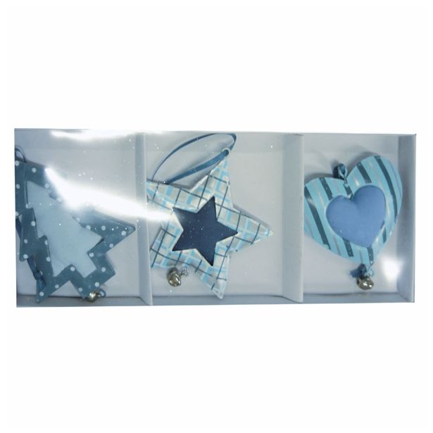 OKRASEK ZA JELKO R+W MODRI 9 CM 3/1 SORITRQNO