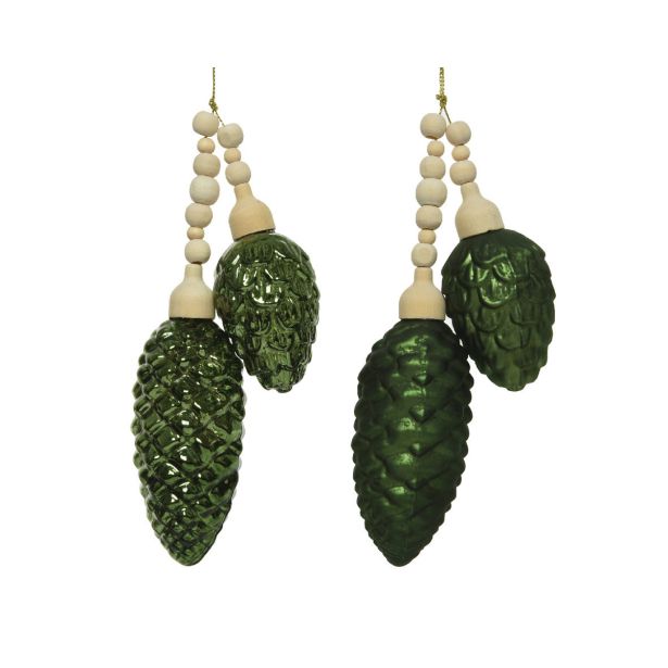 OKRASEK ZA JELKO STORŽI ZELENI 17CM