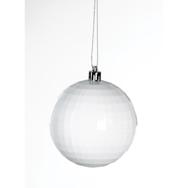 BUNKA IZ UMETNE MASE GLOSSTYLE DEKOR 8 CM BELA SORTIRANO