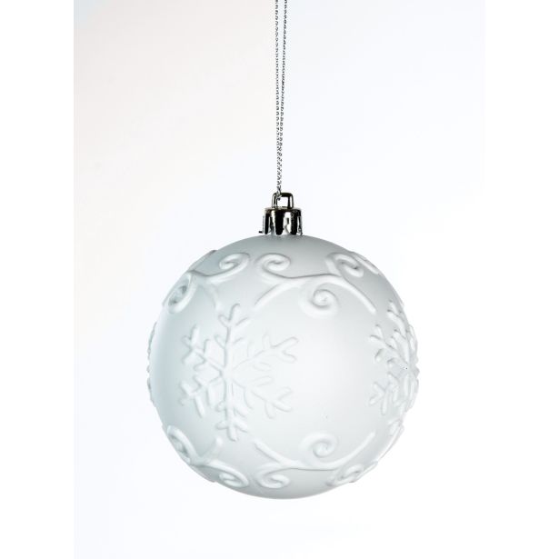 BUNKA IZ UMETNE MASE GLOSSTYLE DEKOR 8 CM BELA SORTIRANO